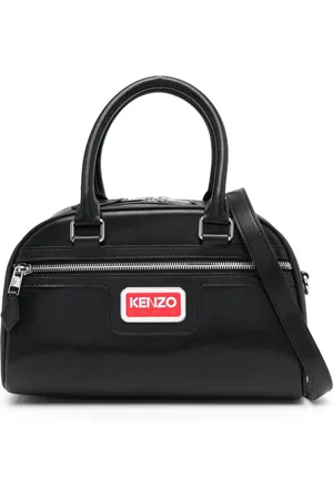 Kenzo Tote con placa del logo y cierre