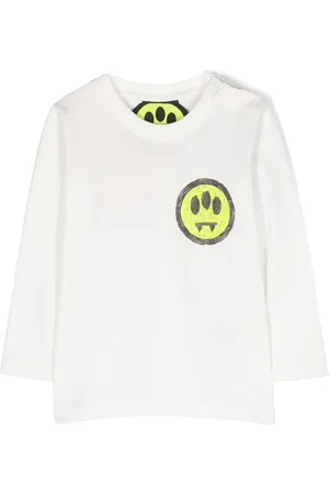 BARROW Playera manga larga con logo estampado