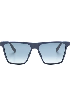 Karl Lagerfeld Lentes de sol con armazón rectangular y logo estampado