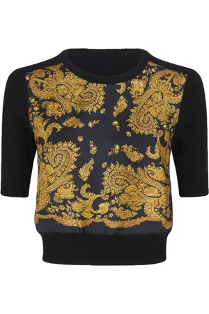 Etro Top tejido con estampado de cachemira