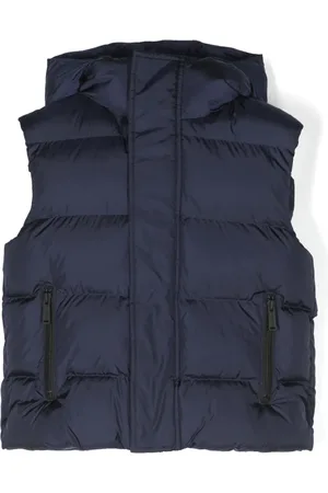 Dsquared2 Chaleco capitonado con capucha y logo estampado