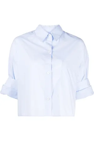 TWP Camisa corta con mangas plegables