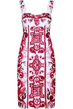 Dolce & Gabbana Vestido sin mangas con estampado gráfico