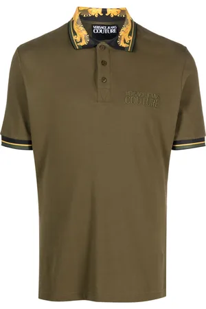 VERSACE Playera tipo polo con estampado Barocco