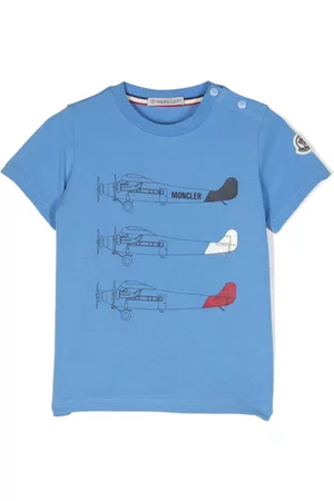 Moncler Playera manga corta con logo estampado