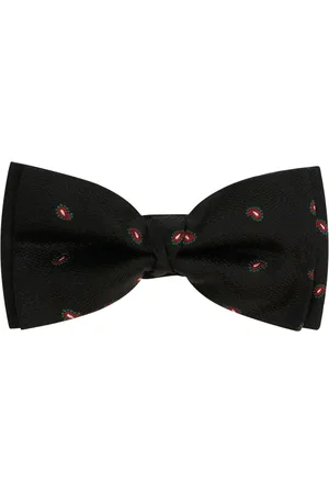 Etro Corbata de moño con estampado de cachemira