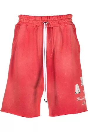 AMIRI Shorts con logo estampado y cordones en la pretina