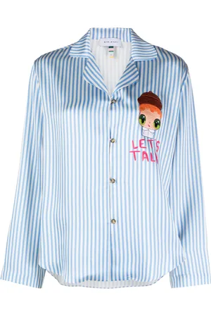 MIRA MIKATI Camisa de satén a rayas de x Javier Calleja