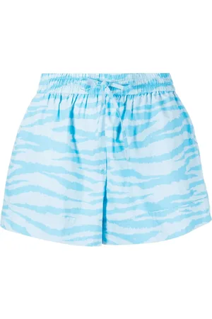 Ganni Shorts con estampado de cebra