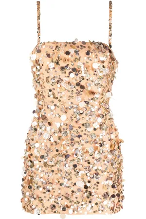 Retrofete Vestido corto Zhuri con detalles de conchas