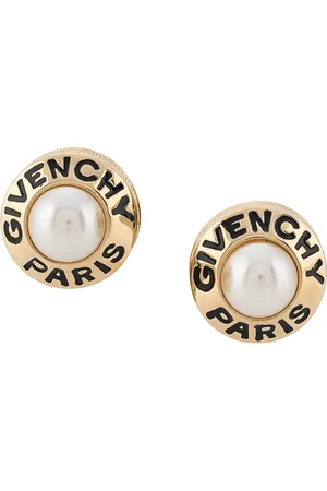Givenchy Aretes de clip con logo 1980