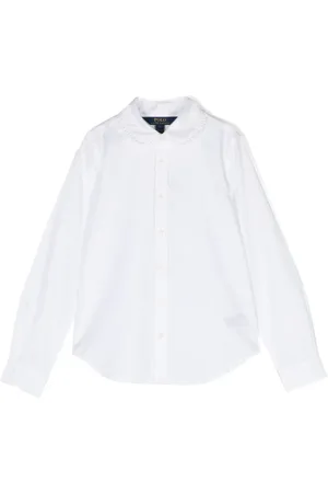 Ralph Lauren Camisa con volantes en el cuello