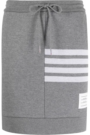 Thom Browne Falda corta con motivo 4-Bar