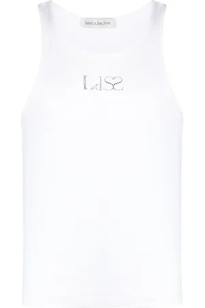 Ludovic De Saint Sernin Camiseta con logo de strass
