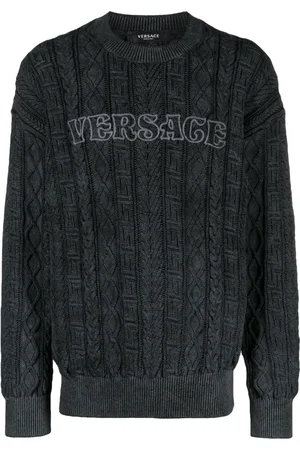 VERSACE Suéter en tejido de ochos Greca