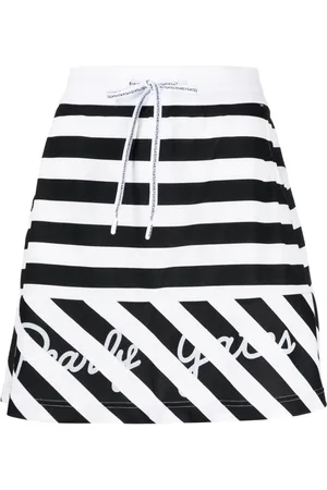 PEARLY GATES Falda deportiva con motivo de rayas