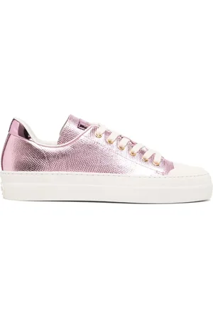 Tom Ford Tenis City con acabado metalizado
