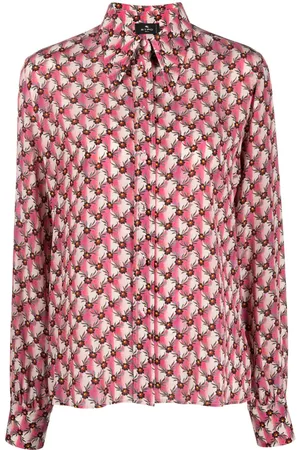 Etro Camisa de seda con estampado Floralia