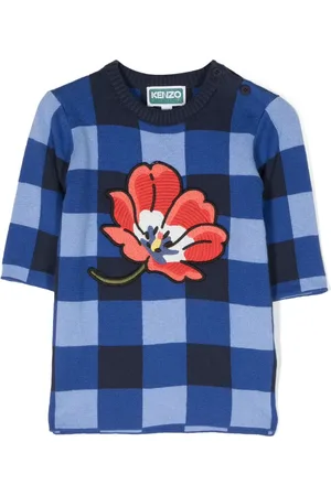 Kenzo Vestido con cuadros estampados