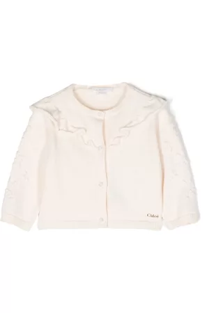 Chloé Cárdigan tejido con cuello estilo babero