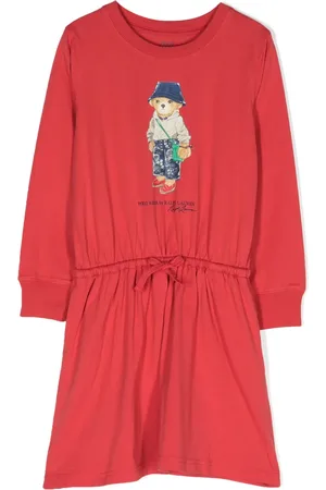 Ralph Lauren Vestido corto con motivo Polo Bear