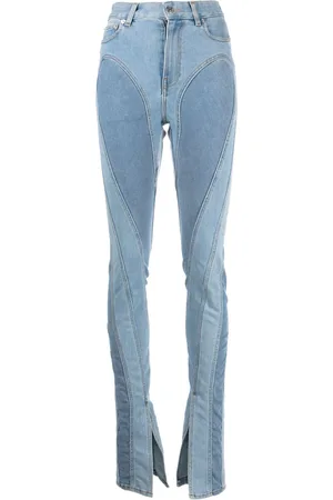 MUGLER Skinny jeans Spiral con abertura en el dobladillo