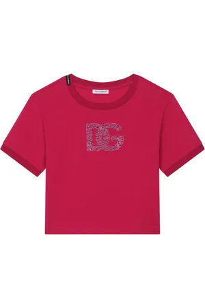 Dolce & Gabbana Playera con logo y detalles strass