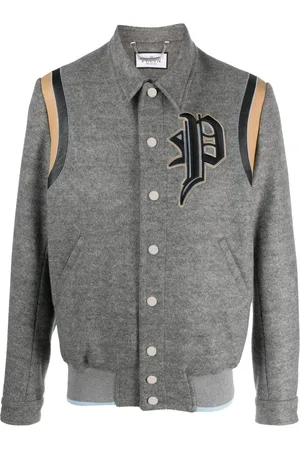 Philipp Plein Chamarra bomber con aplique del logo