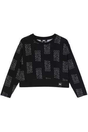DKNY Playera manga larga con logo estampado