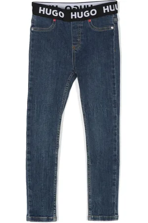 HUGO BOSS Jeans rectos con banda de logo