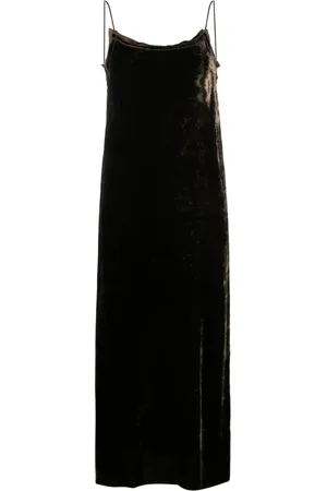 UMA WANG Vestido midi de terciopelo