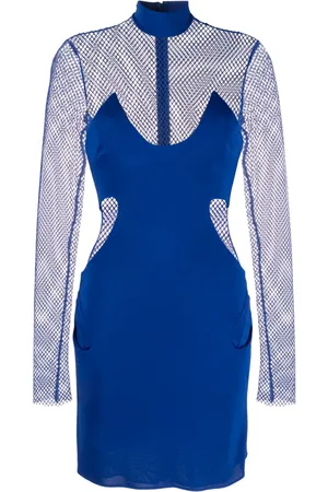 Tom Ford Vestido corto con panel de malla