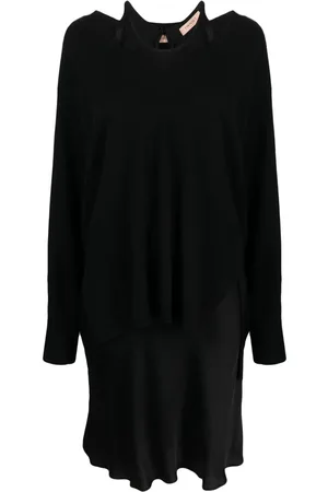 Twin-Set Vestido estilo suéter a capas