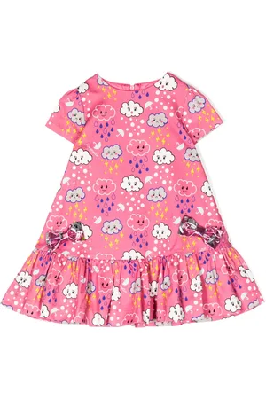 Simonetta Vestido acampanado con estampado gráfico