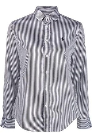 Ralph Lauren Camisa con logo bordado y motivo de rayas