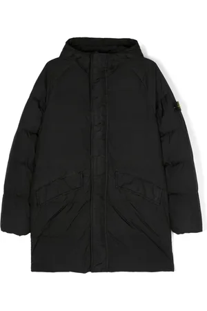 Stone Island Abrigo capitonado con motivo de brújula