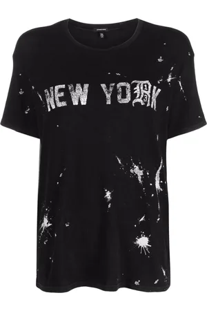 R13 Playera con salpicaduras de pintura
