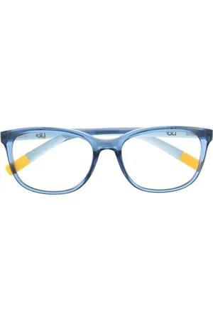 Dolce & Gabbana Lentes con armazón redonda y logo estampado
