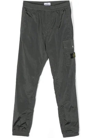 Stone Island Pantalones cargo con motivo de brújula