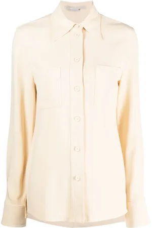 Stella McCartney Camisa con cuello de pico y botones
