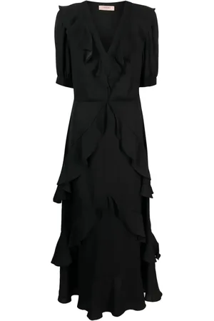 Twin-Set Vestido largo con volantes