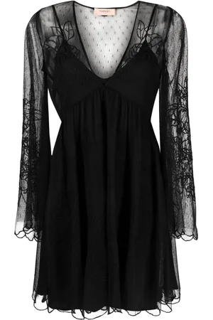 Twin-Set Vestido acampanado con cinturón