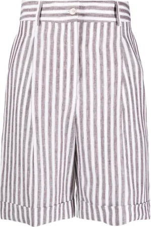 Kiton Shorts con rayas verticales