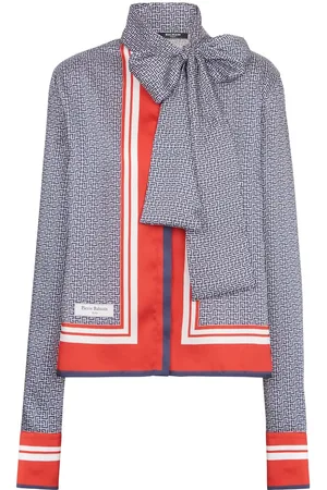 Balmain Camisa con monograma estampado