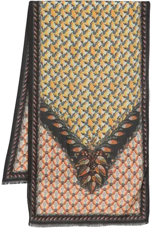 Etro Mascada de seda con estampado floral