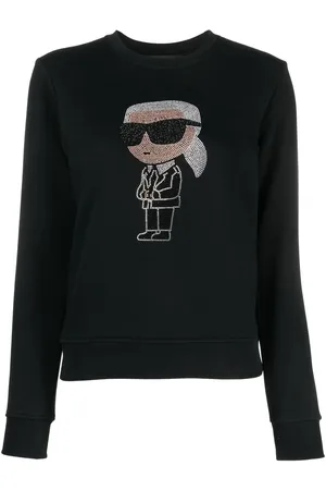 Karl Lagerfeld Sudadera Ikon con detalle de strass
