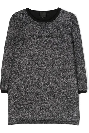 Givenchy Vestido con logo bordado metalizado