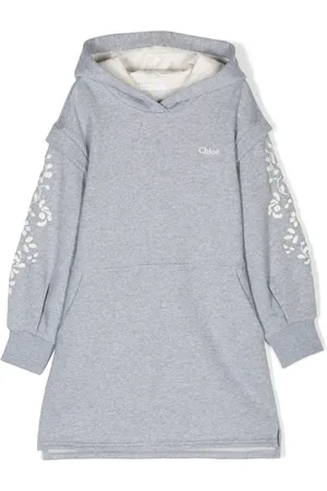 Chloé Vestido bordado con capucha