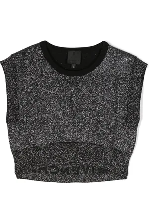 Givenchy Top corto con logo bordado