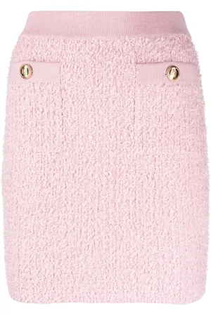 Elisabetta Franchi Falda corta con diseño plisado y cintura alta